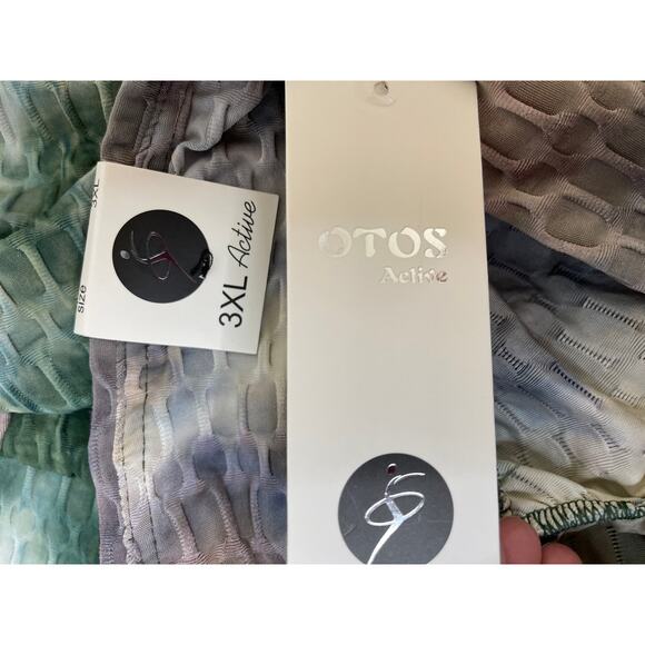 Otos Active Womens Multicolored Textured Leggings NEW Size 3XL - Picture 11 of 12